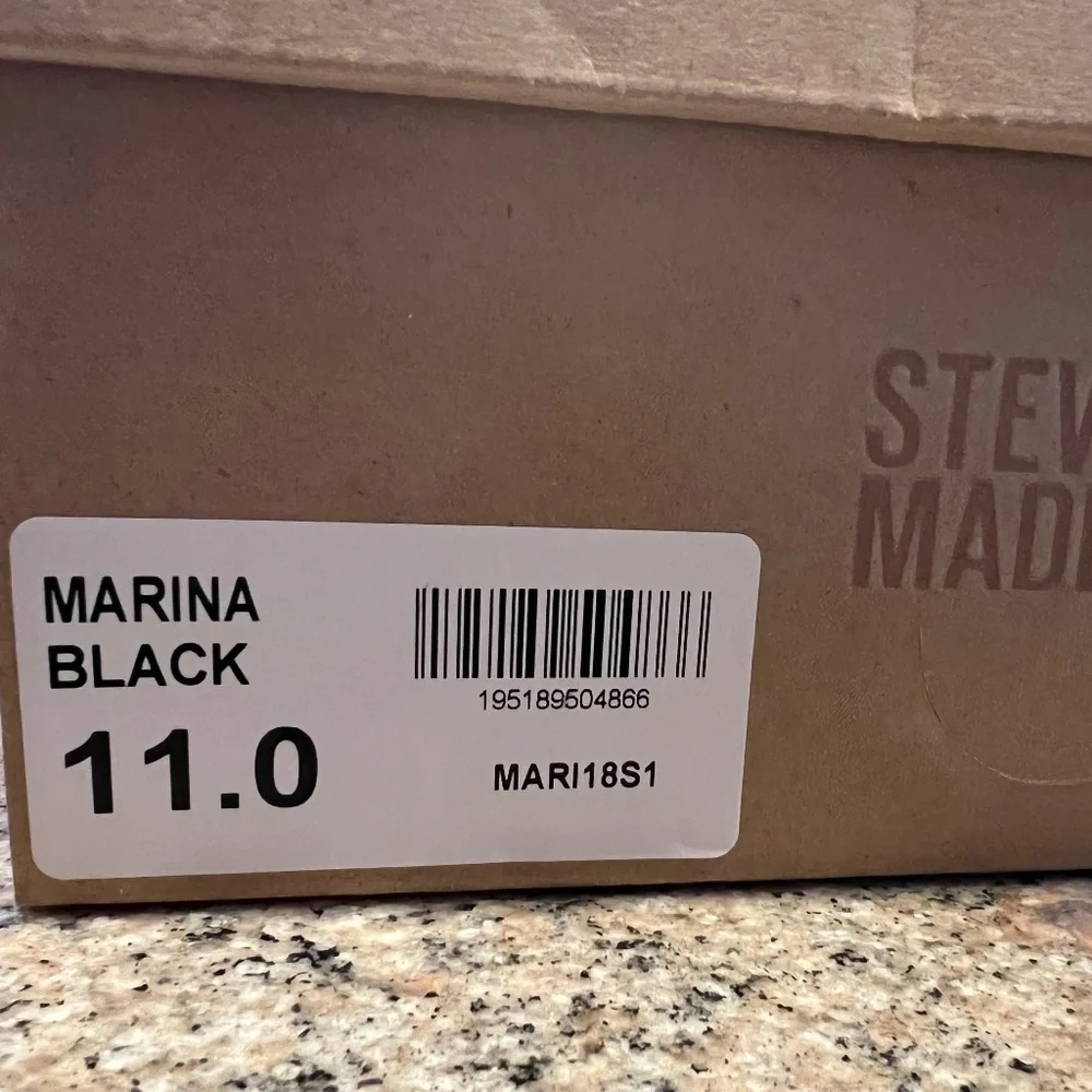 Steve Madden Marina Sandals in Black Size 11 - Picture 2 of 4